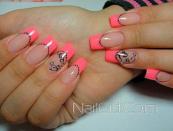 Pink French: photo ideas of gentle manicure